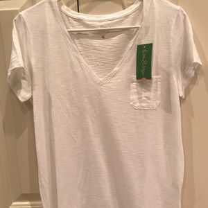 NWT Lilly Pulitzer Sz S white tee